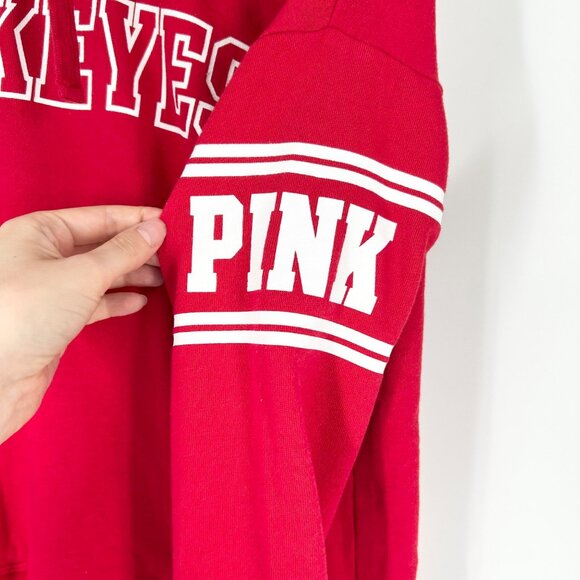 PINK VS Ohio State Pull Over Cowl Neck Sweatshirt - Picture 5 of 6